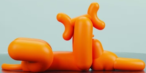 Balloon Dog with a Bone