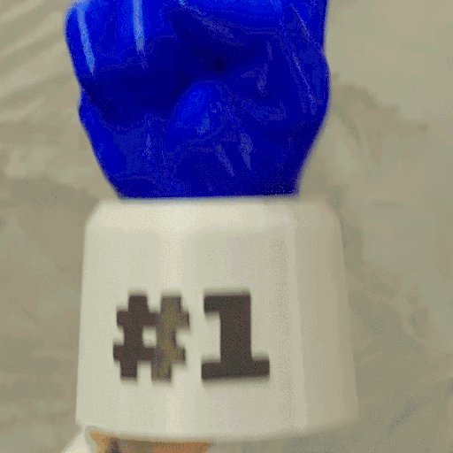 0284 - Customizable Number One Finger
