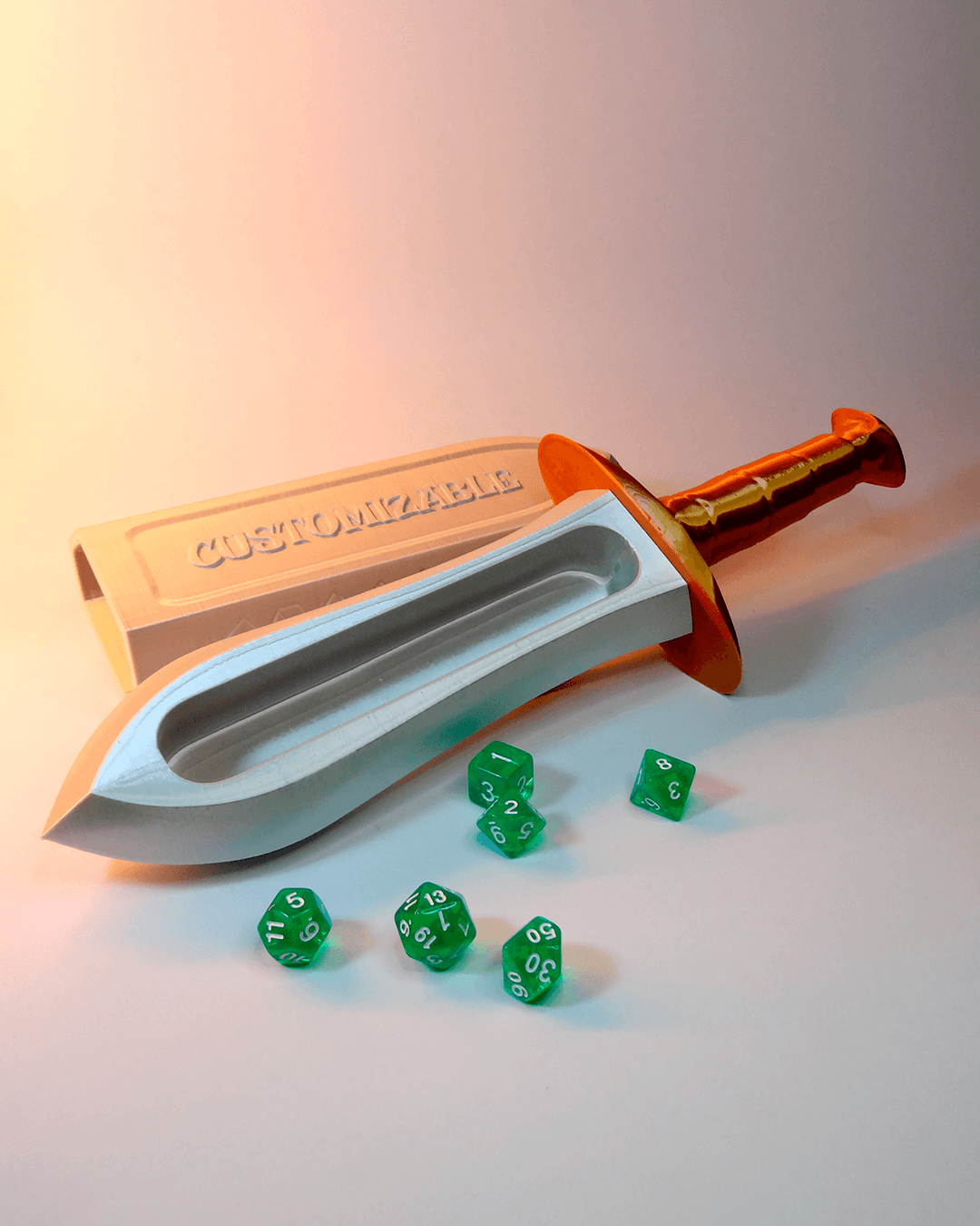 0195 - Dice Dagger Customizable
