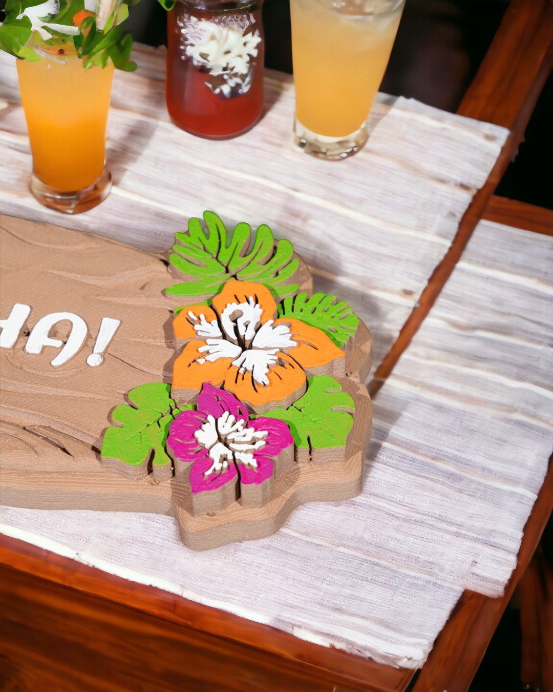 1591 - Hawaiian Customizable Plaque