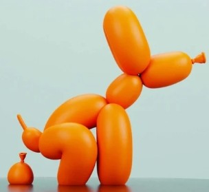 Balloon Dog - Pooping