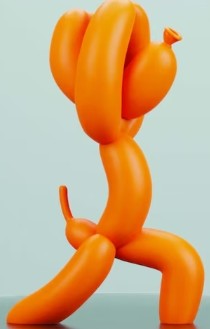 Balloon Dog - Yoga Warrior 1
