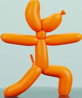 Balloon Dog - Yoga Warrior 2