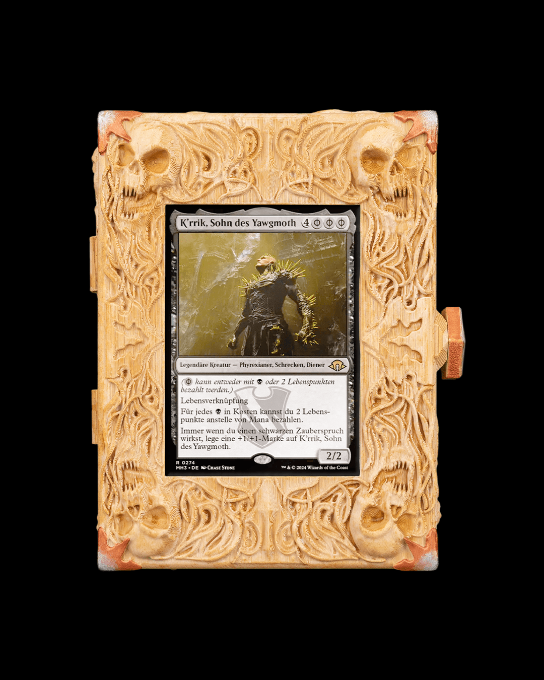 4084 - Bone Carving - Deck Box