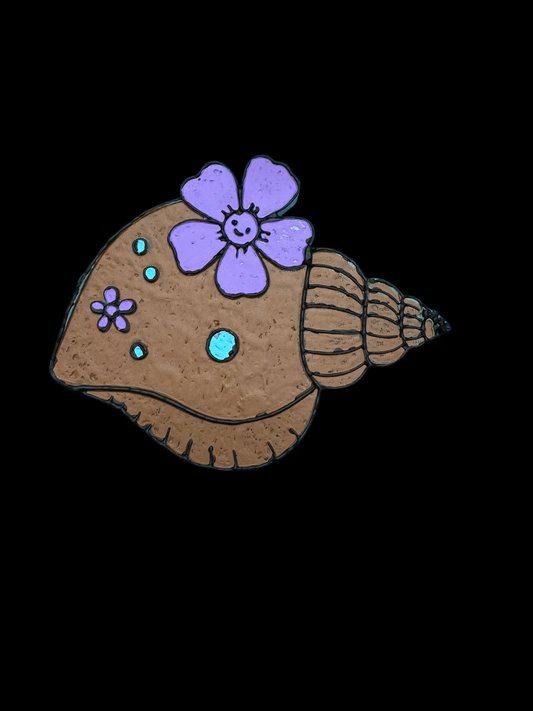 Freshie - Random - Conch Shell with Flower