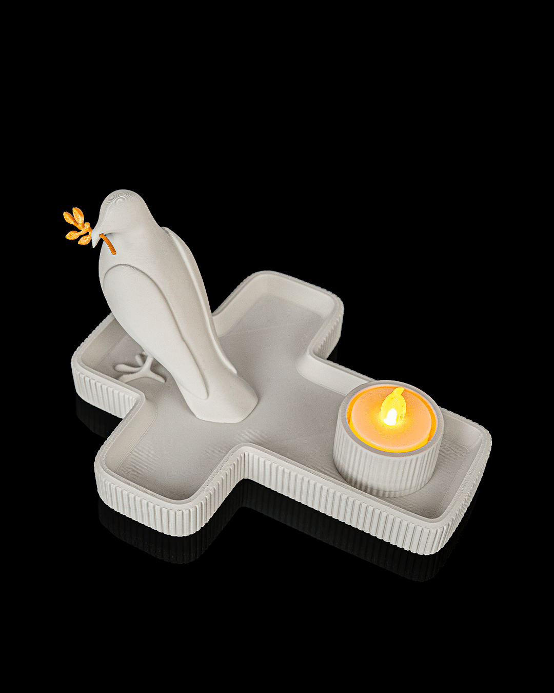 4479 - Cross Tray and Candle Holder
