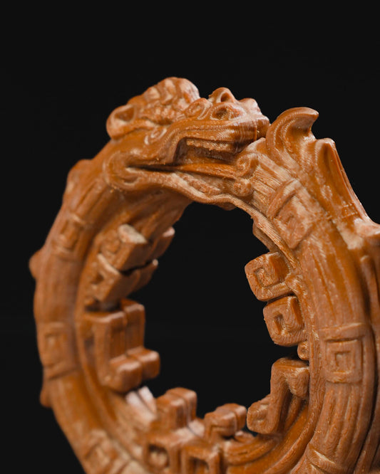 0826 - Aztec Ouroboros Statue