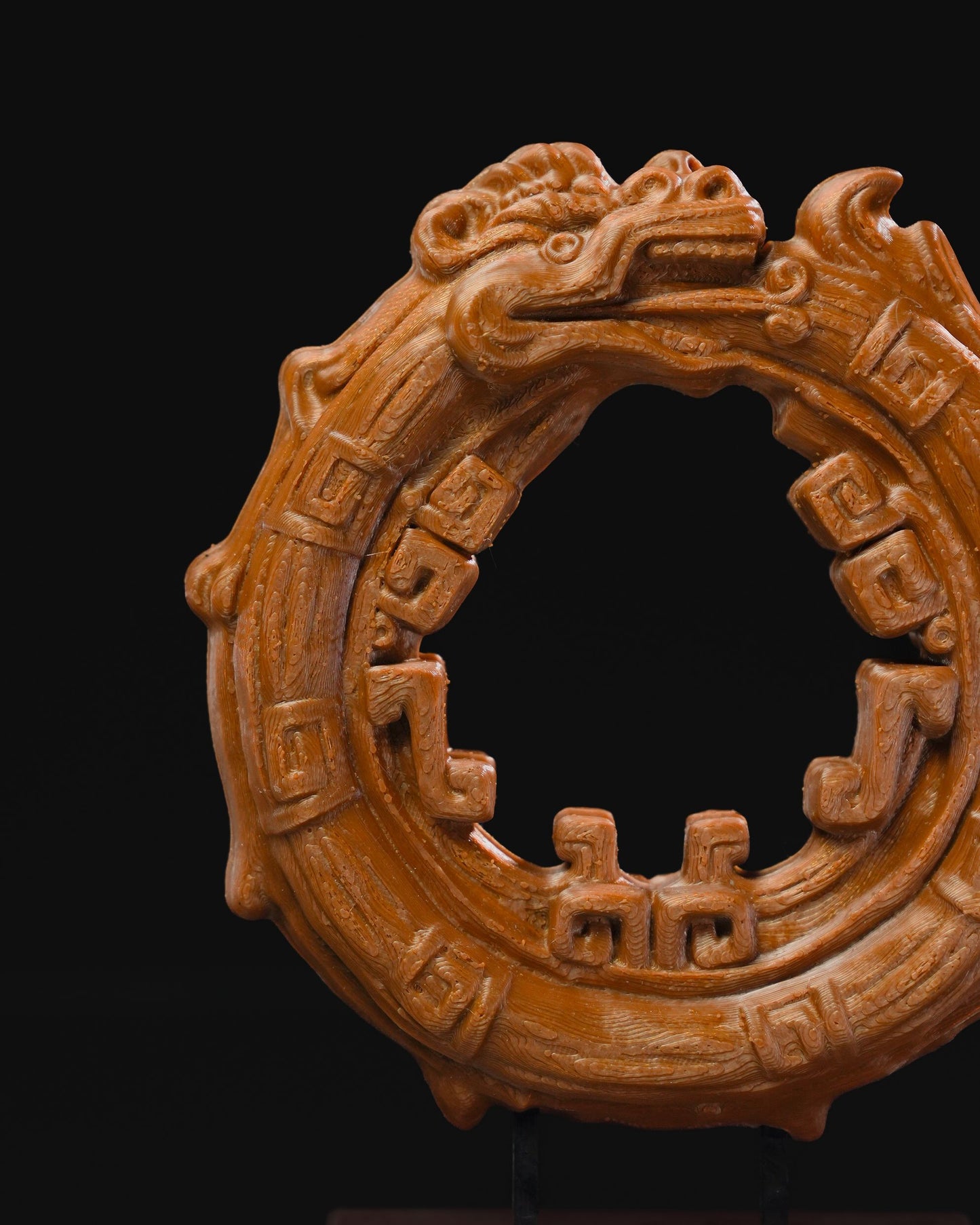 0826 - Aztec Ouroboros Statue