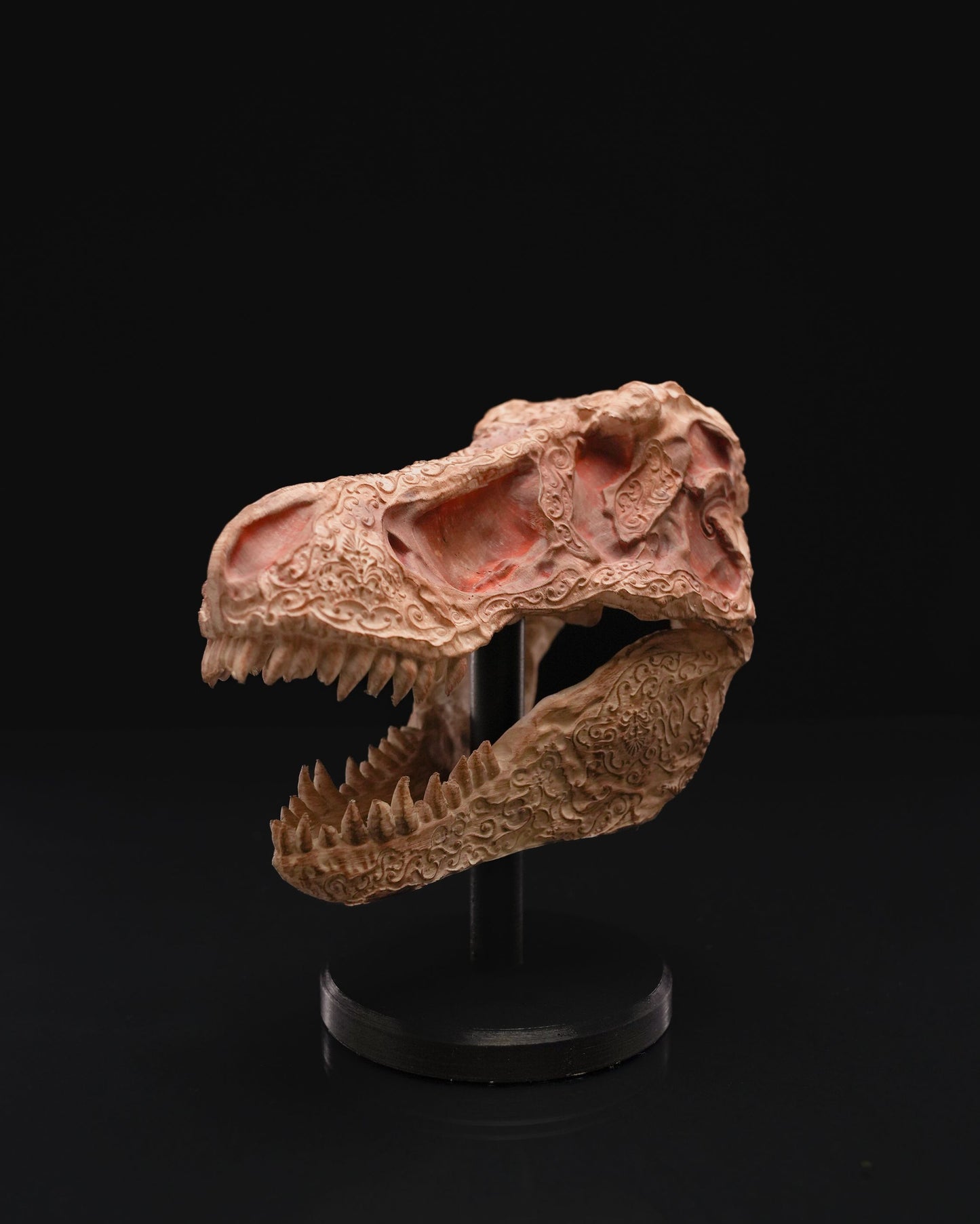 0678 - Carved T Rex Skull