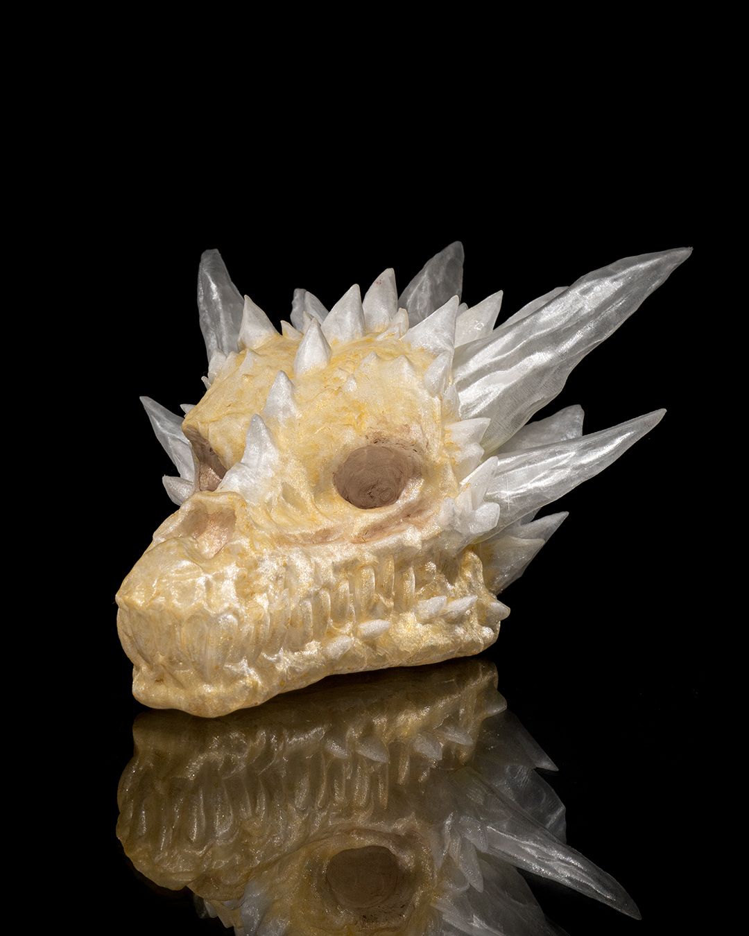 1596 - Diamond Dragon Skull
