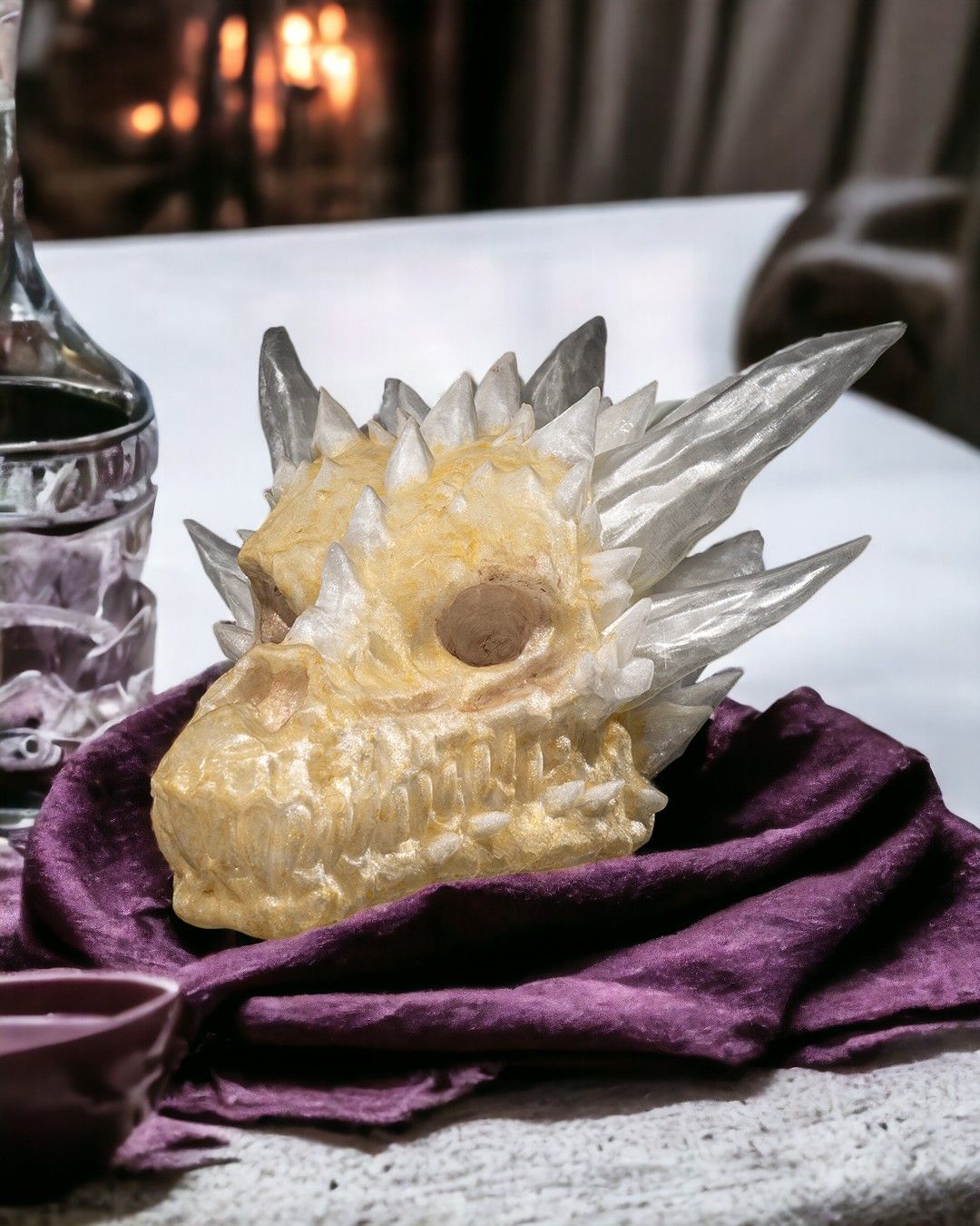 1596 - Diamond Dragon Skull
