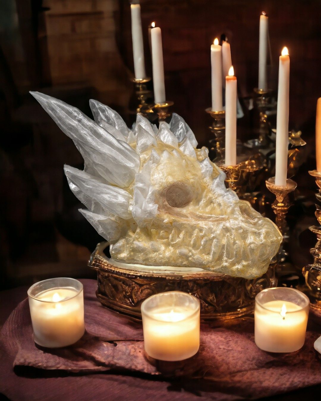 1596 - Diamond Dragon Skull