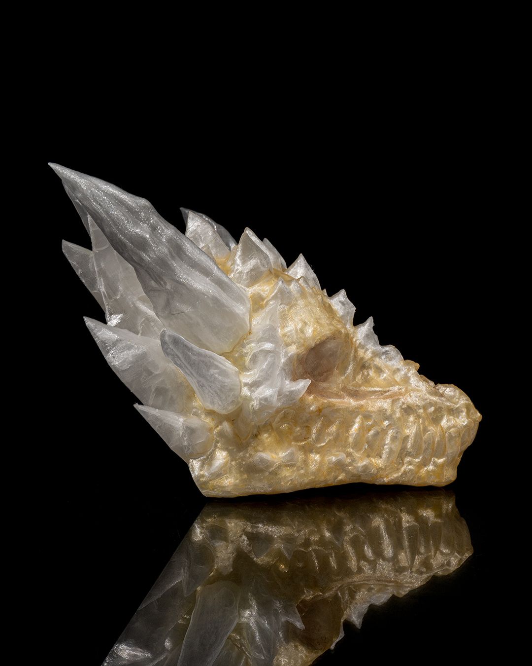 1596 - Diamond Dragon Skull
