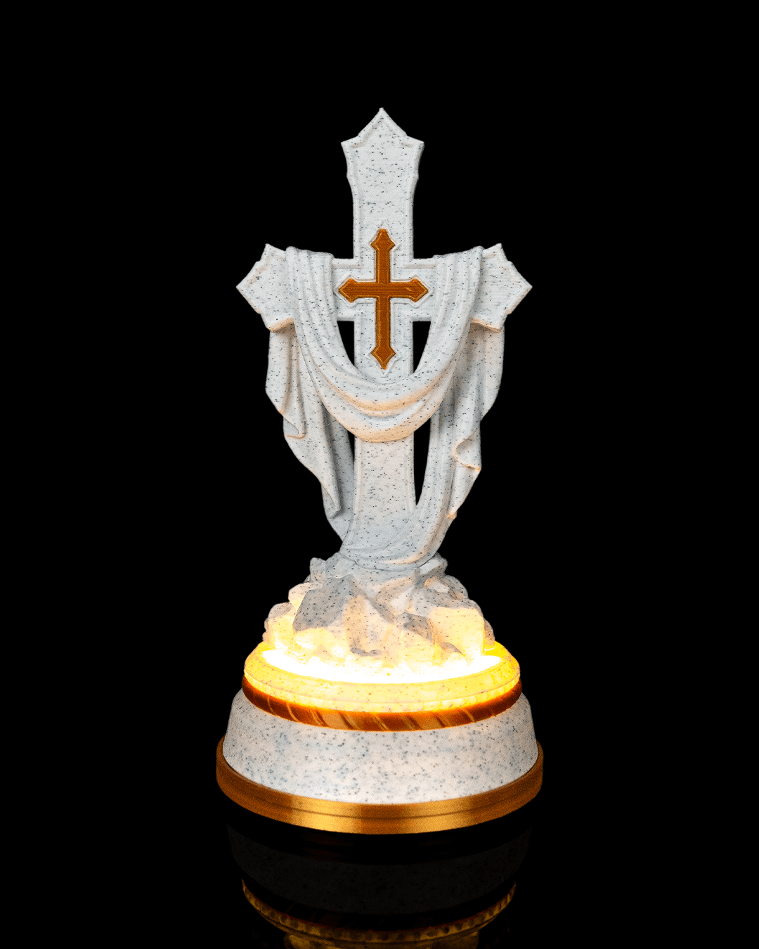 4406 - Draped Cross Statue