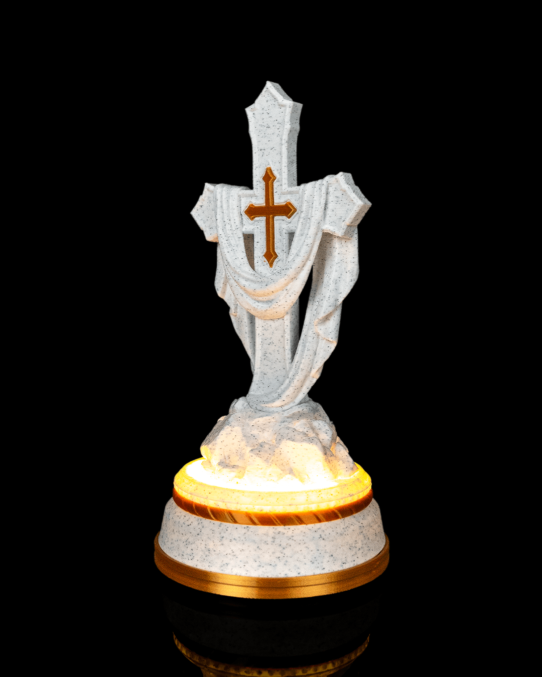 4406 - Draped Cross Statue