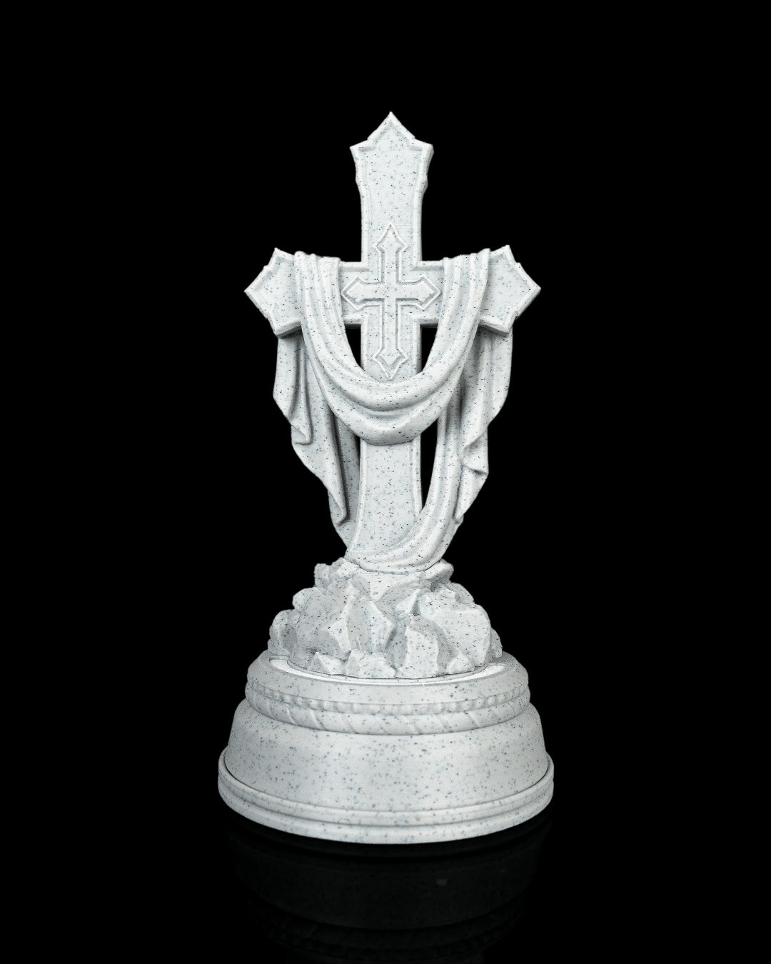 4406 - Draped Cross Statue