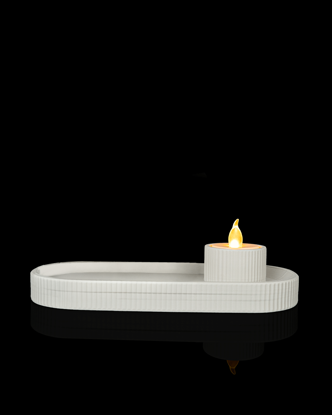 4481 - Elongated Tray and Candle Holder