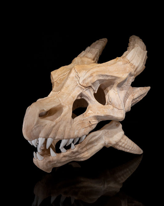 1599 - Epic Red Dragon Skull