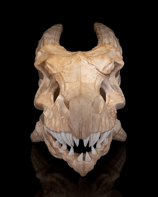 1599 - Epic Red Dragon Skull