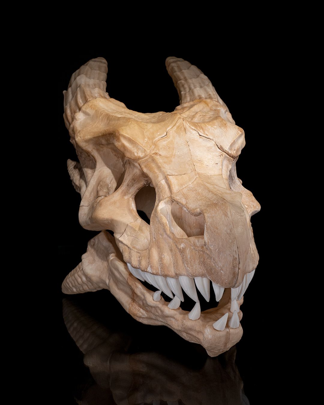 1599 - Epic Red Dragon Skull