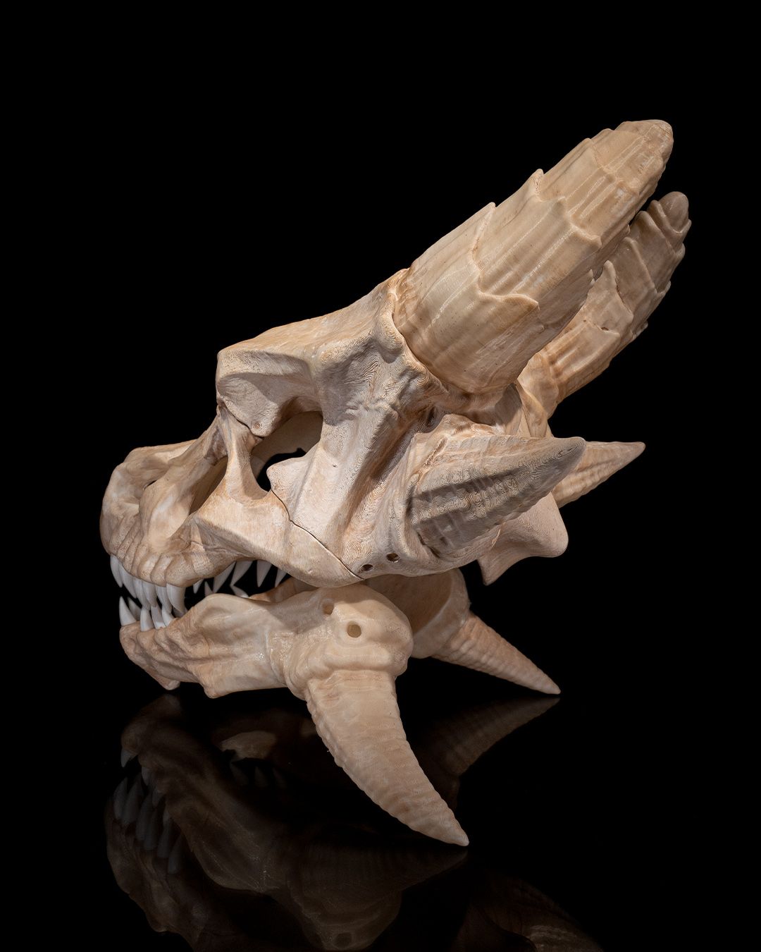 1599 - Epic Red Dragon Skull