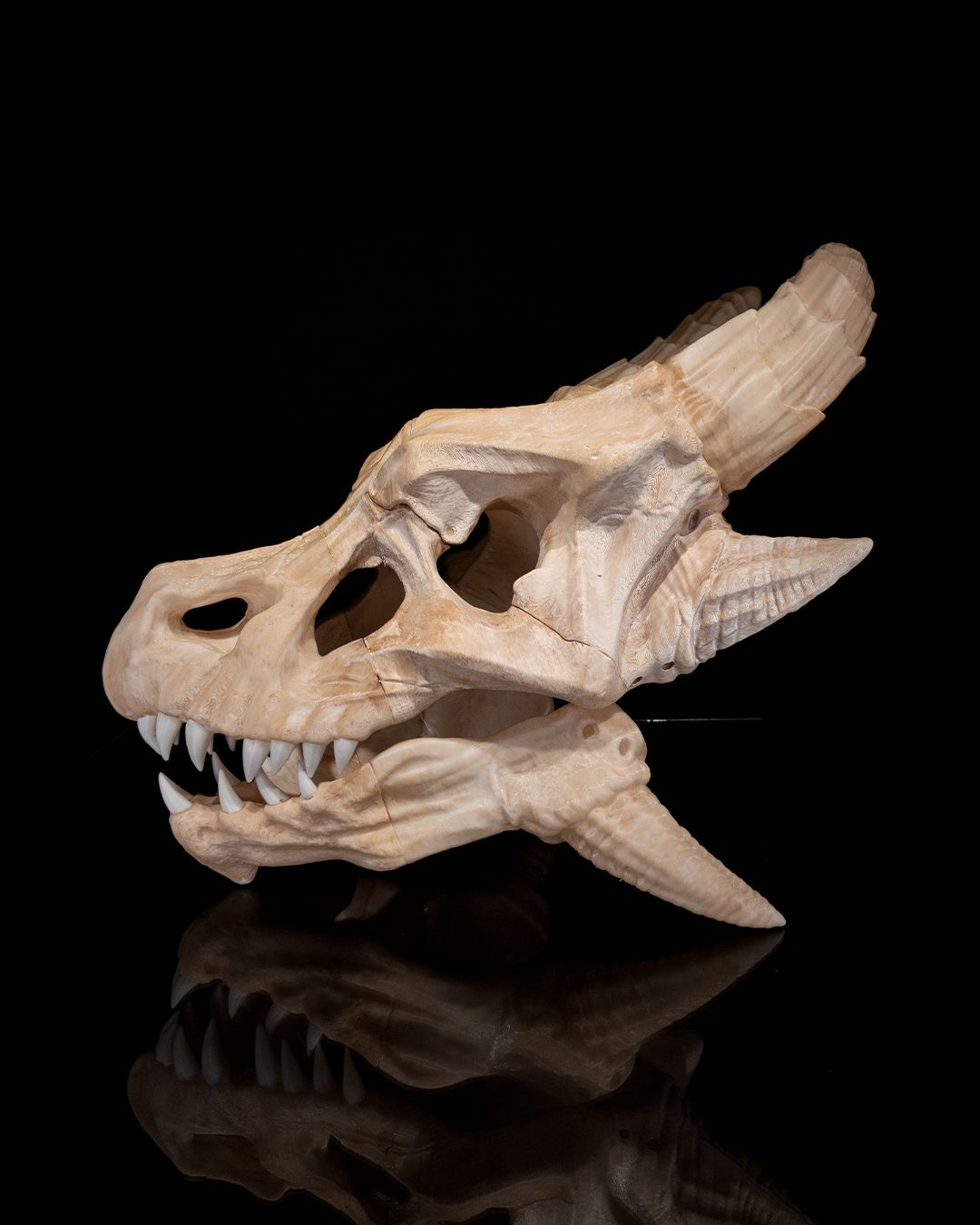1599 - Epic Red Dragon Skull