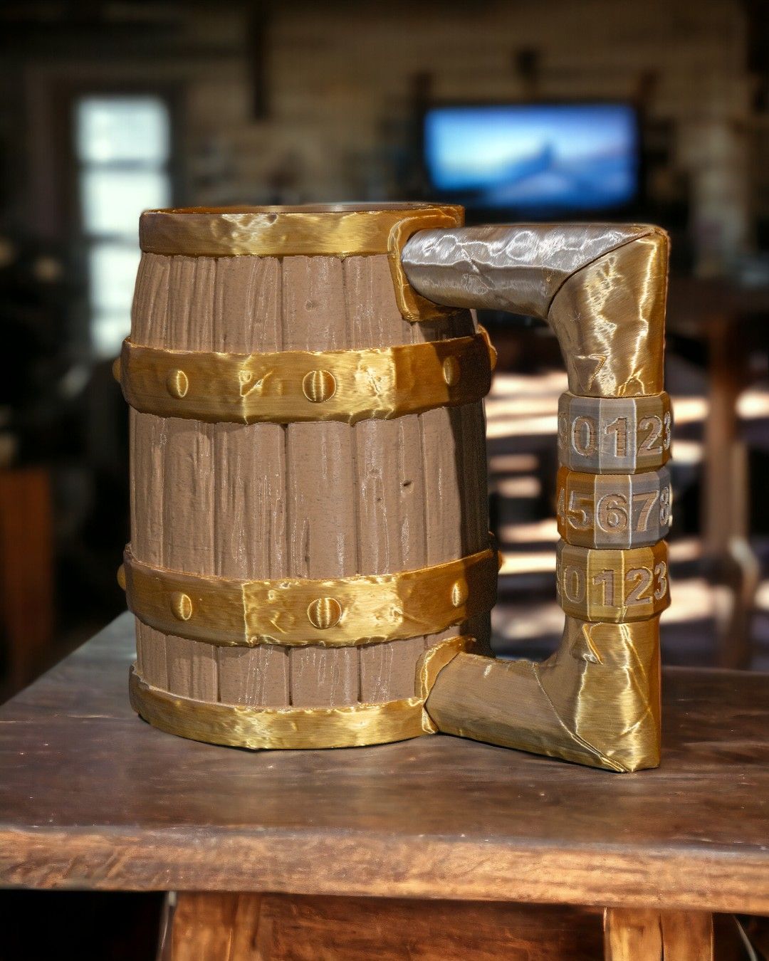 1676 - Keg o’ Beer Can Holder