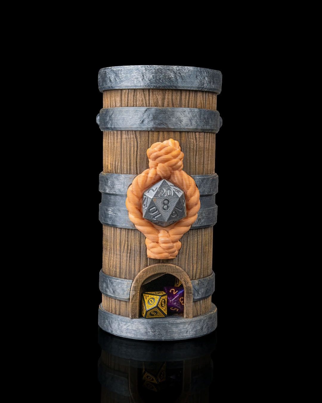 3229 - Keg of Fate - Dice Tower & Box