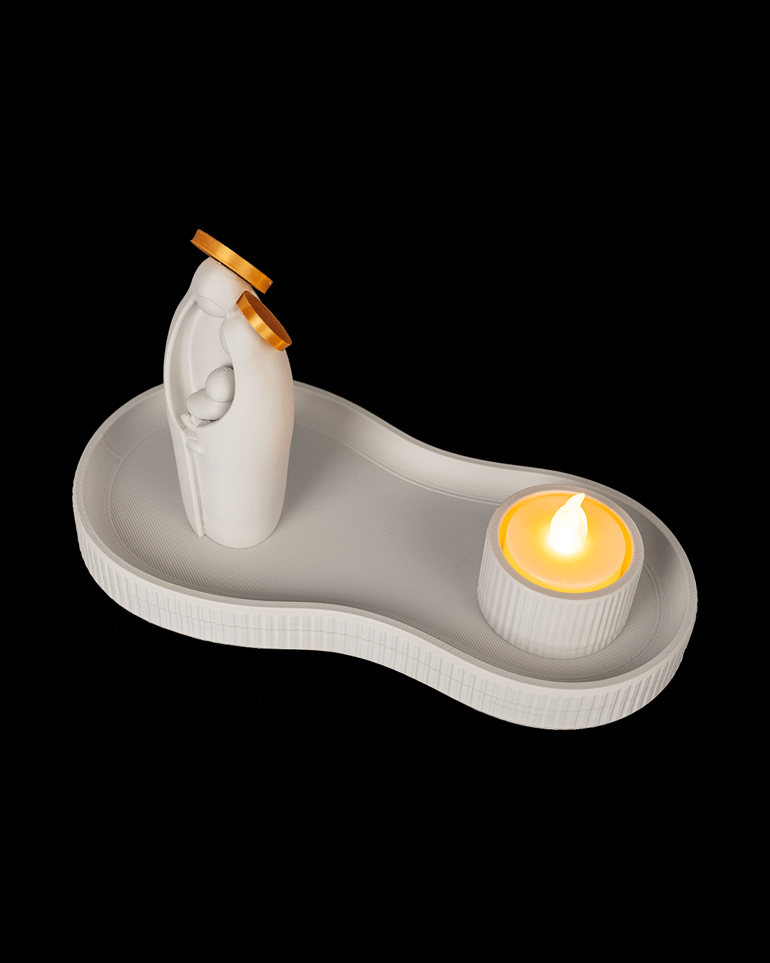 4483 - Kidney Tray and Candle Holder