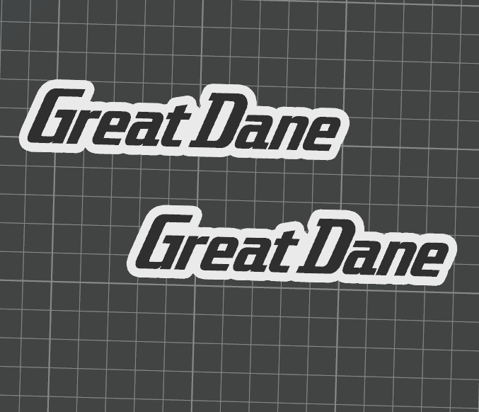 Hammer - Great Dane Lettering
