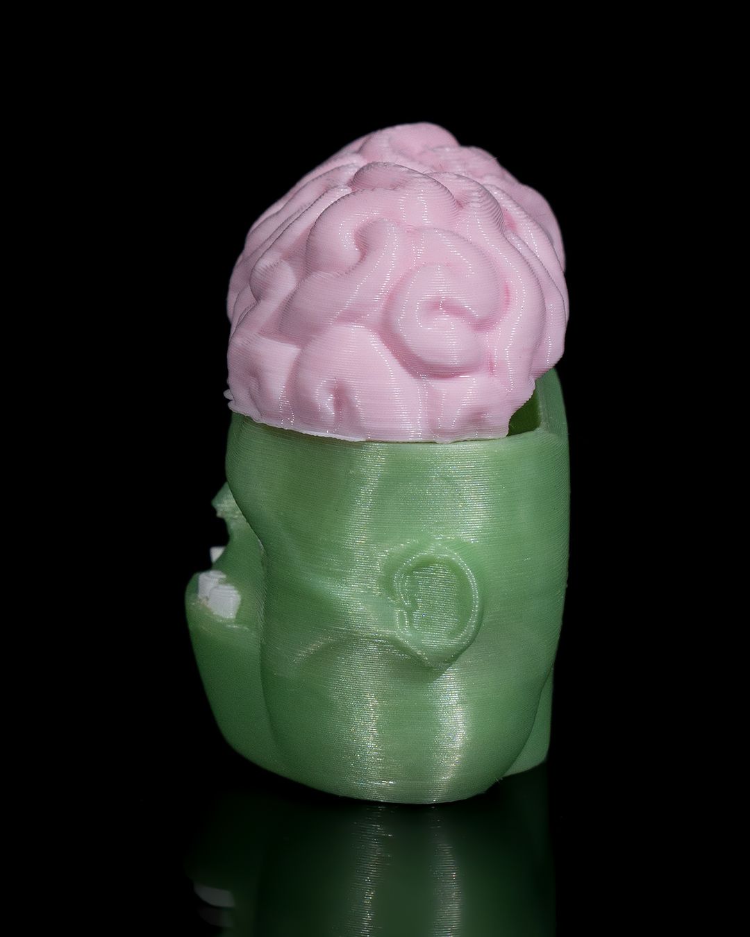 1508 - Metal-Zombie-Head Airpod Case