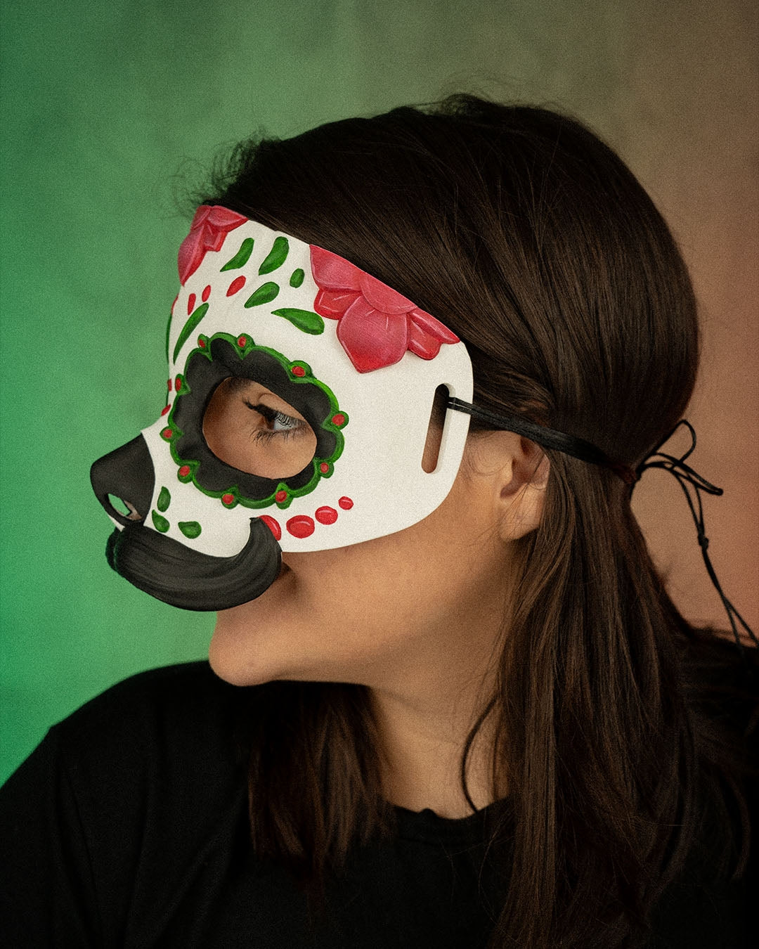 2117 - Mustache Calavera Mask