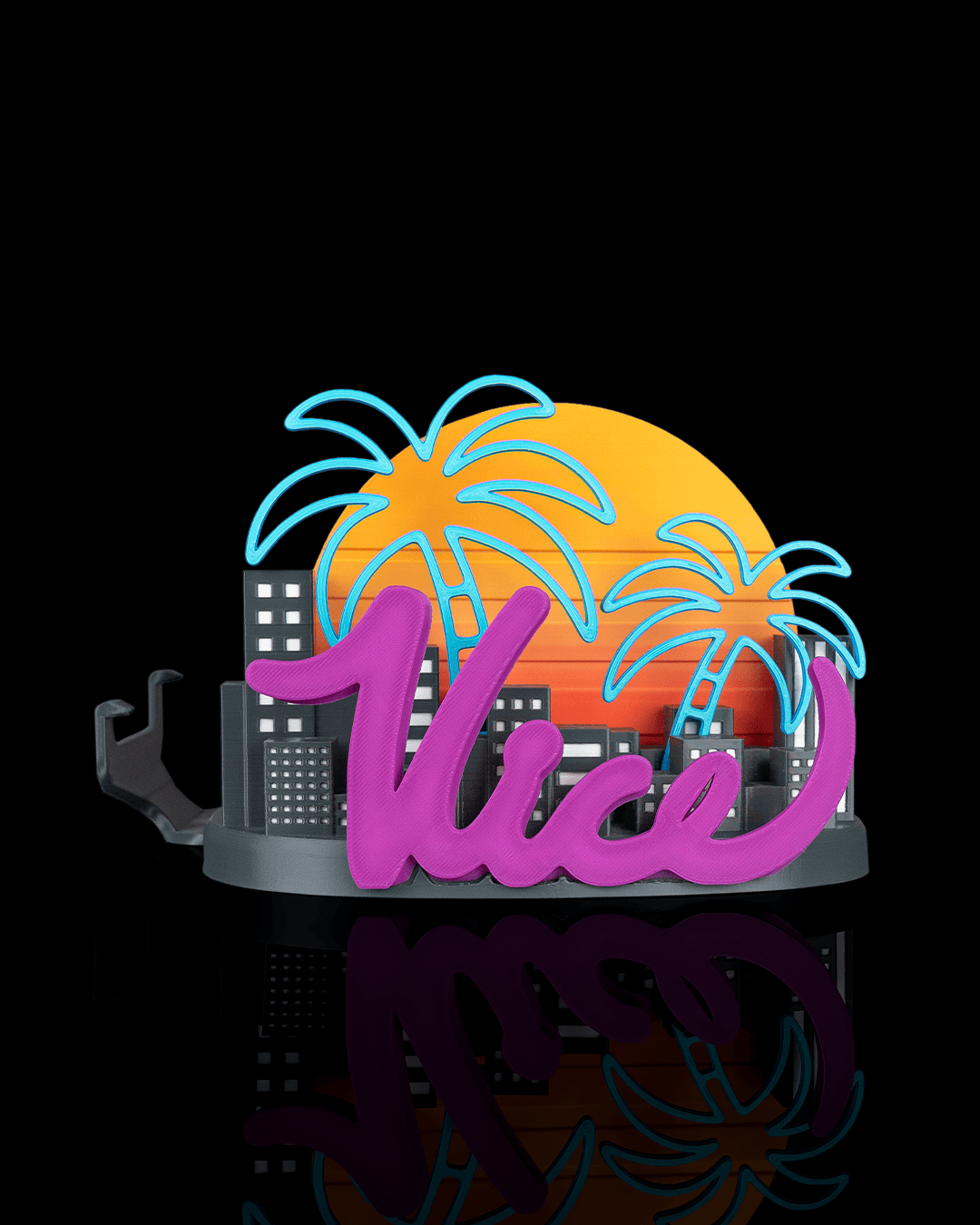 4417 - Neon Cityscape - Console Stand