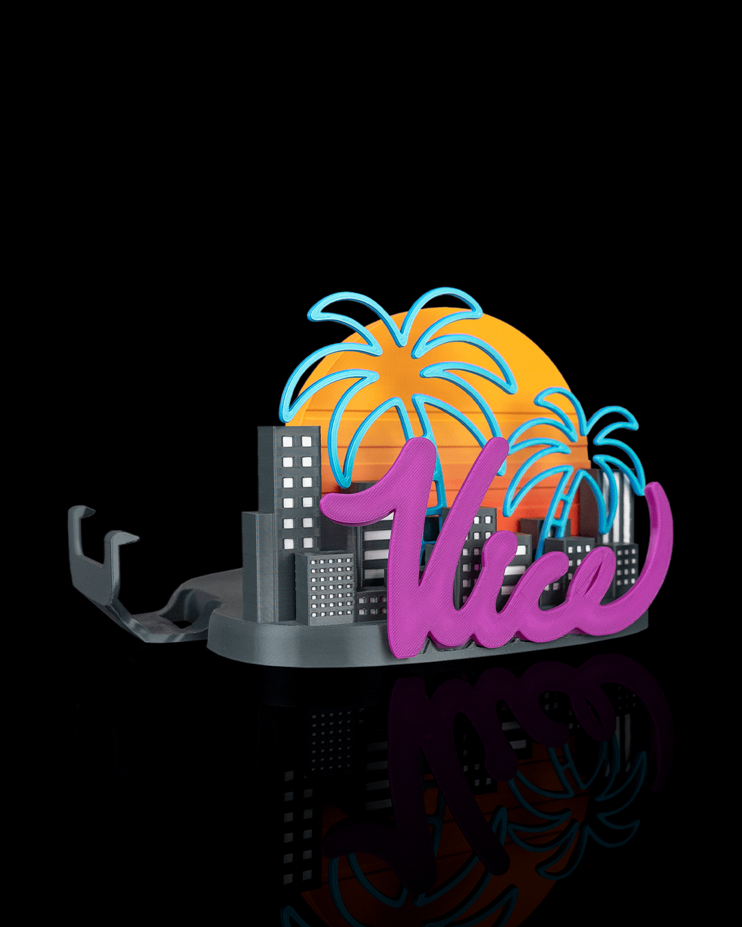 4417 - Neon Cityscape - Console Stand