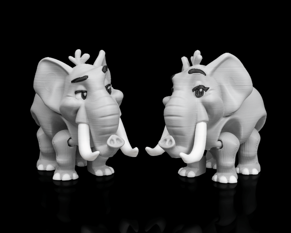 2939 - Pair of Elephants