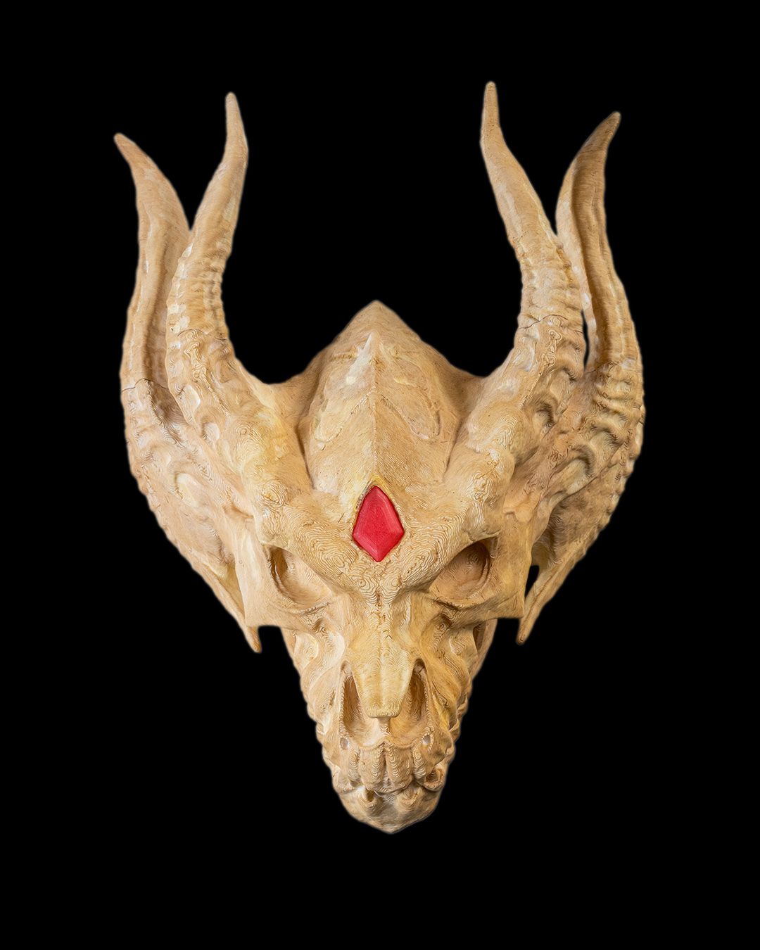 1594 - Silver Dragon Skull