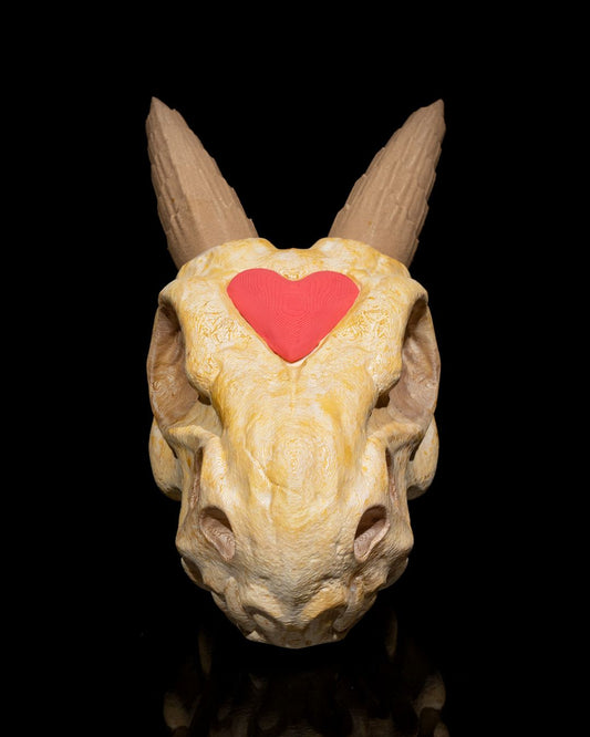 1598 - Silver Hatchling Skull