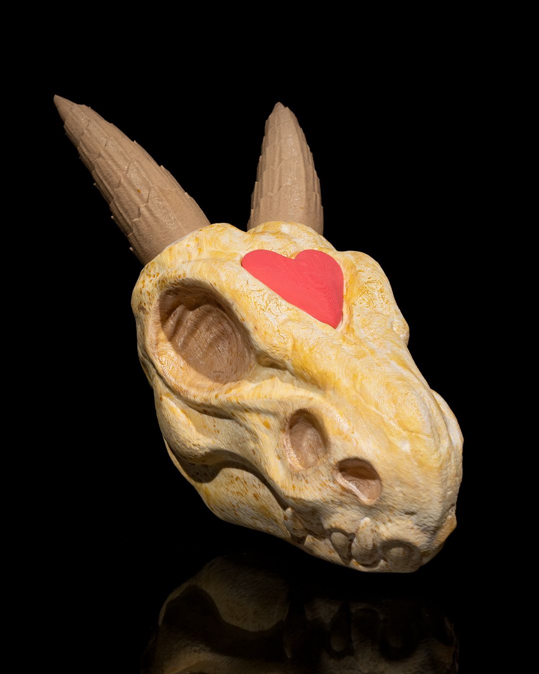 1598 - Silver Hatchling Skull