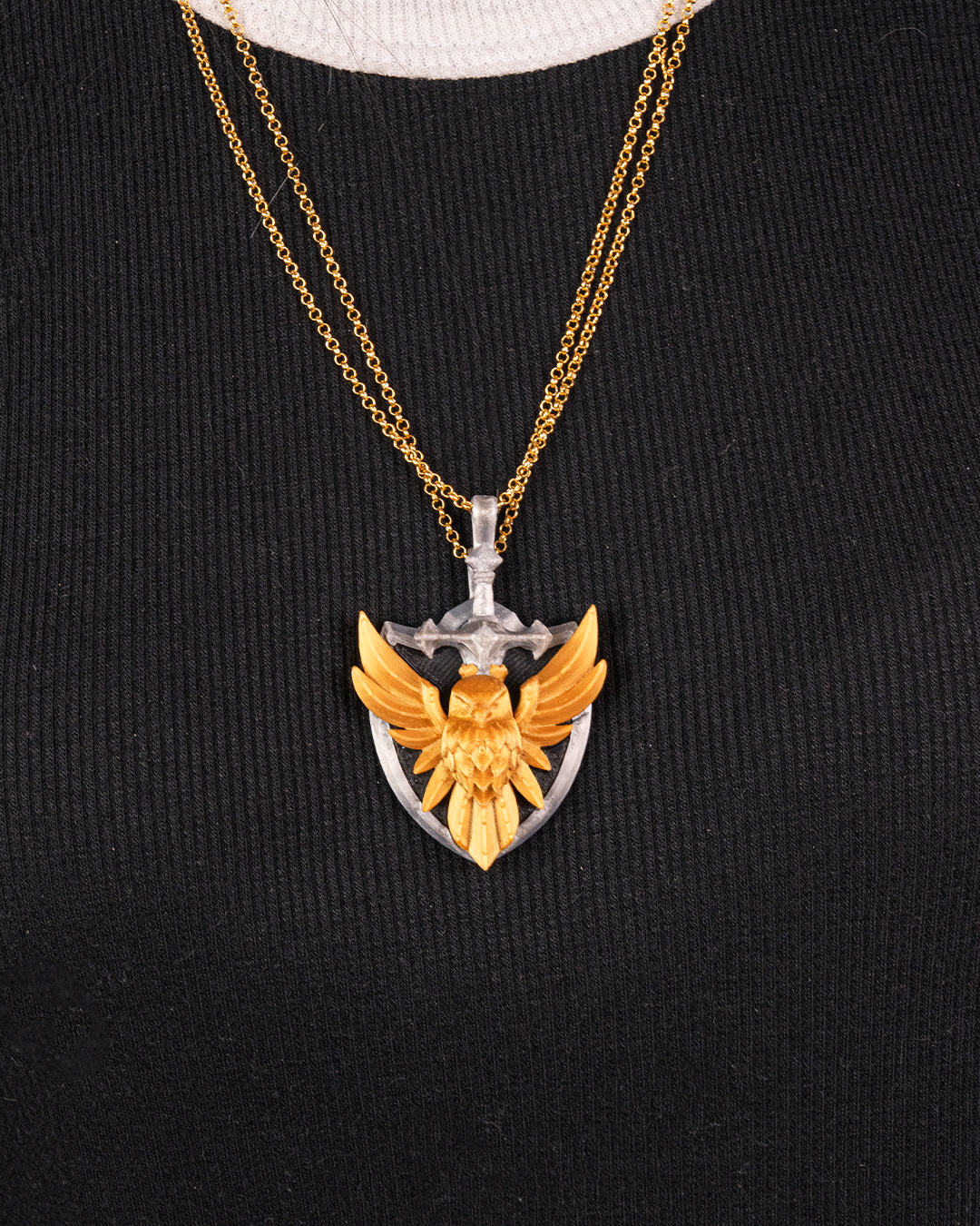 3457 - Steel & Feather - Pendants