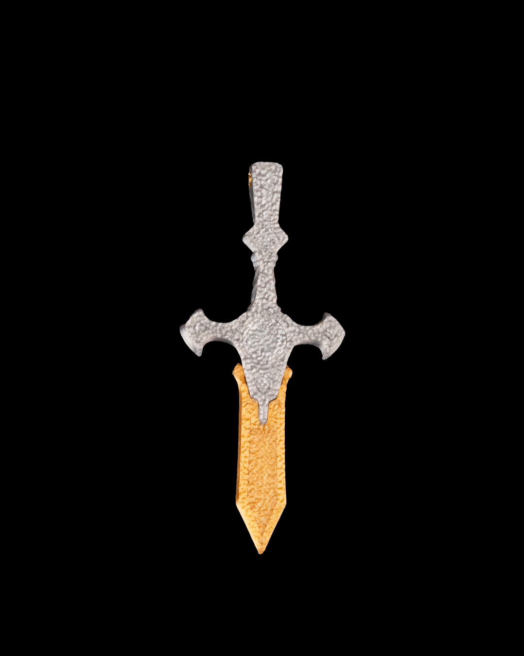 3457 - Steel & Feather - Pendants