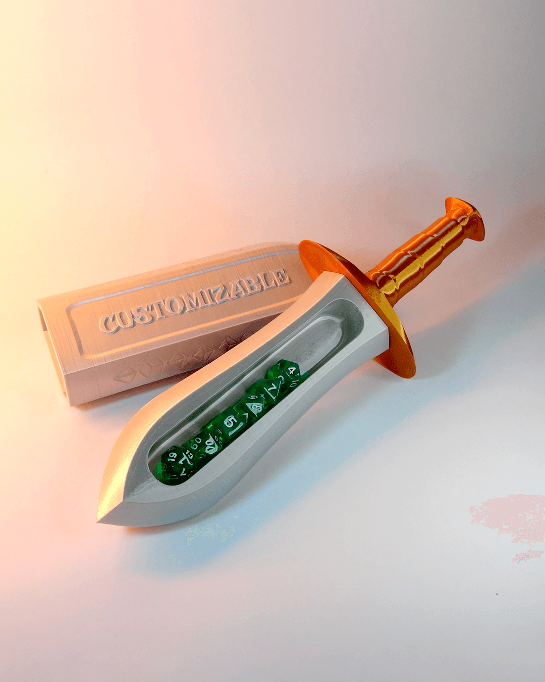 0195 - Dice Dagger Customizable